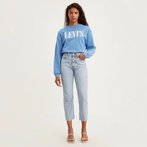 Levi's® Wedgie Fit straight light wash denim jeans size 28